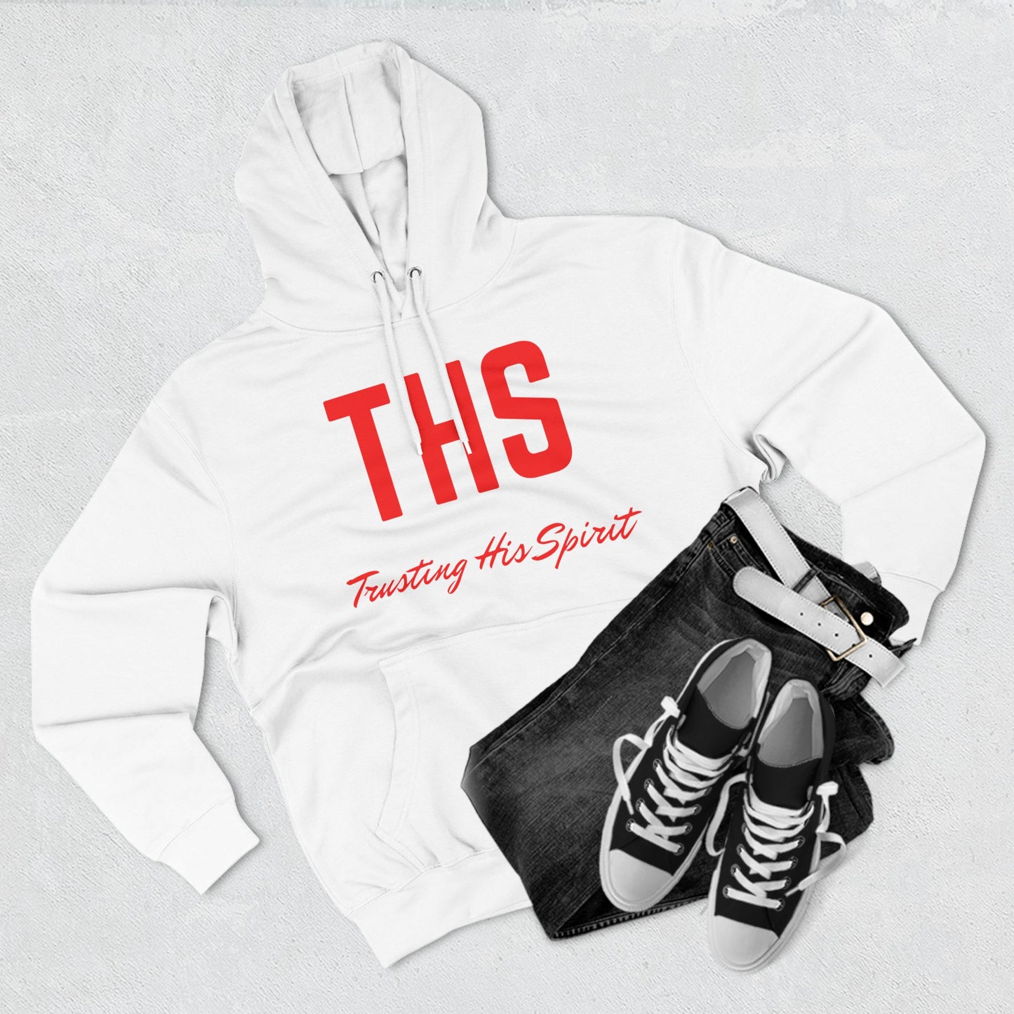 Adult THS Christian Red Letters Hoodie