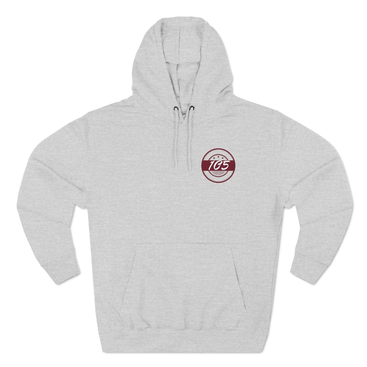Adult 105 Christian Marron and White Letters Hoodie
