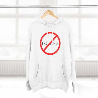 Adult Ducks Christian Black Words Pullover Hoodie