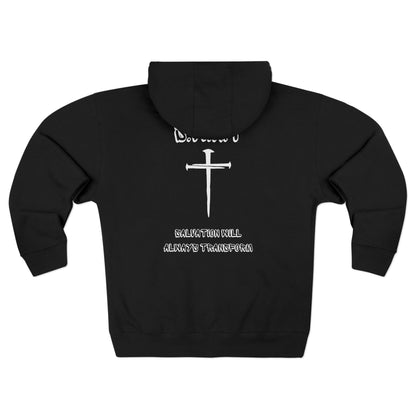 Adult Swat Christian White Words Zipper Hoodie