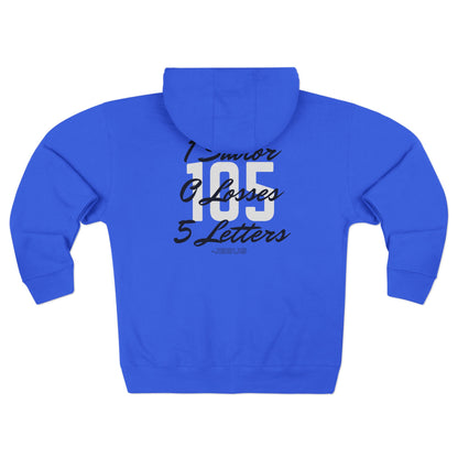 Adult 105 Christian Black and White Letters Hoodie Zipper