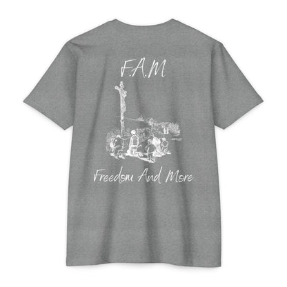 Fam Christian White Letters & Image Blended