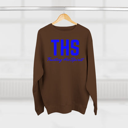 Adult THS Christian Blue Letters Crewneck