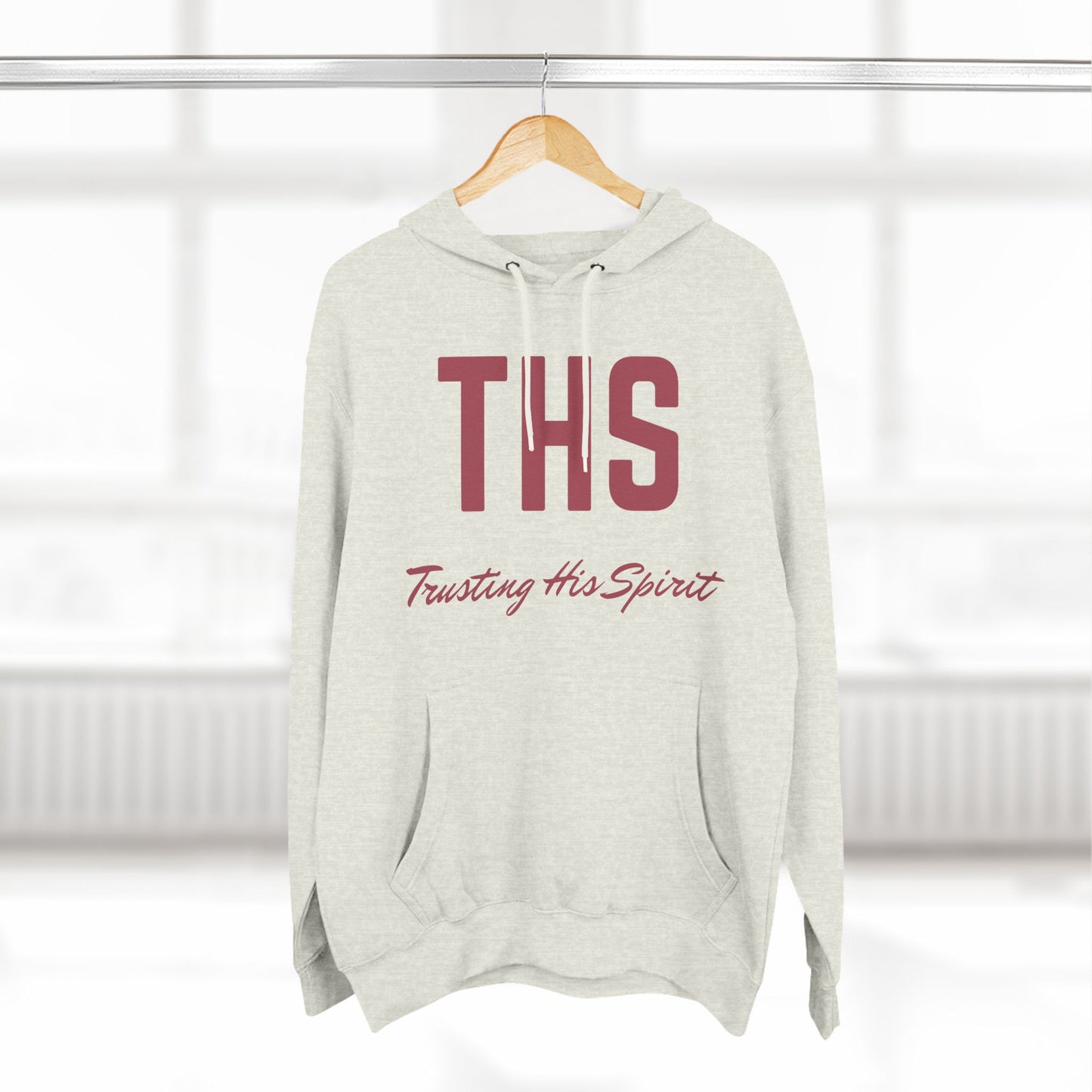 Adult THS Christian Marron Letters Hoodie