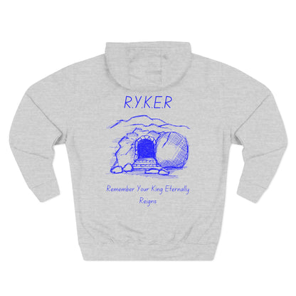 RYKER Christian Blue Letters Hoodie