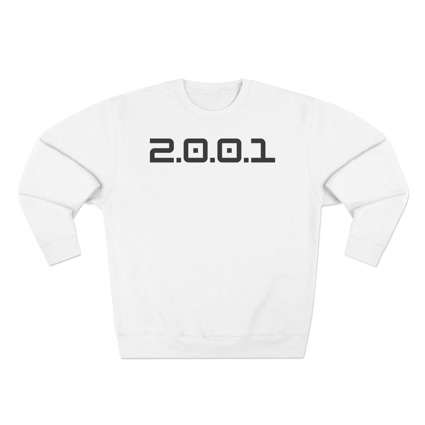Adult 2001 Christian Black Words Crewneck
