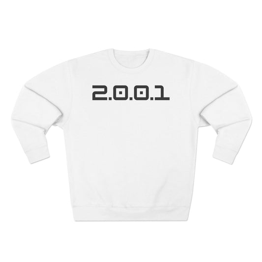 Adult 2001 Christian Black Words Crewneck