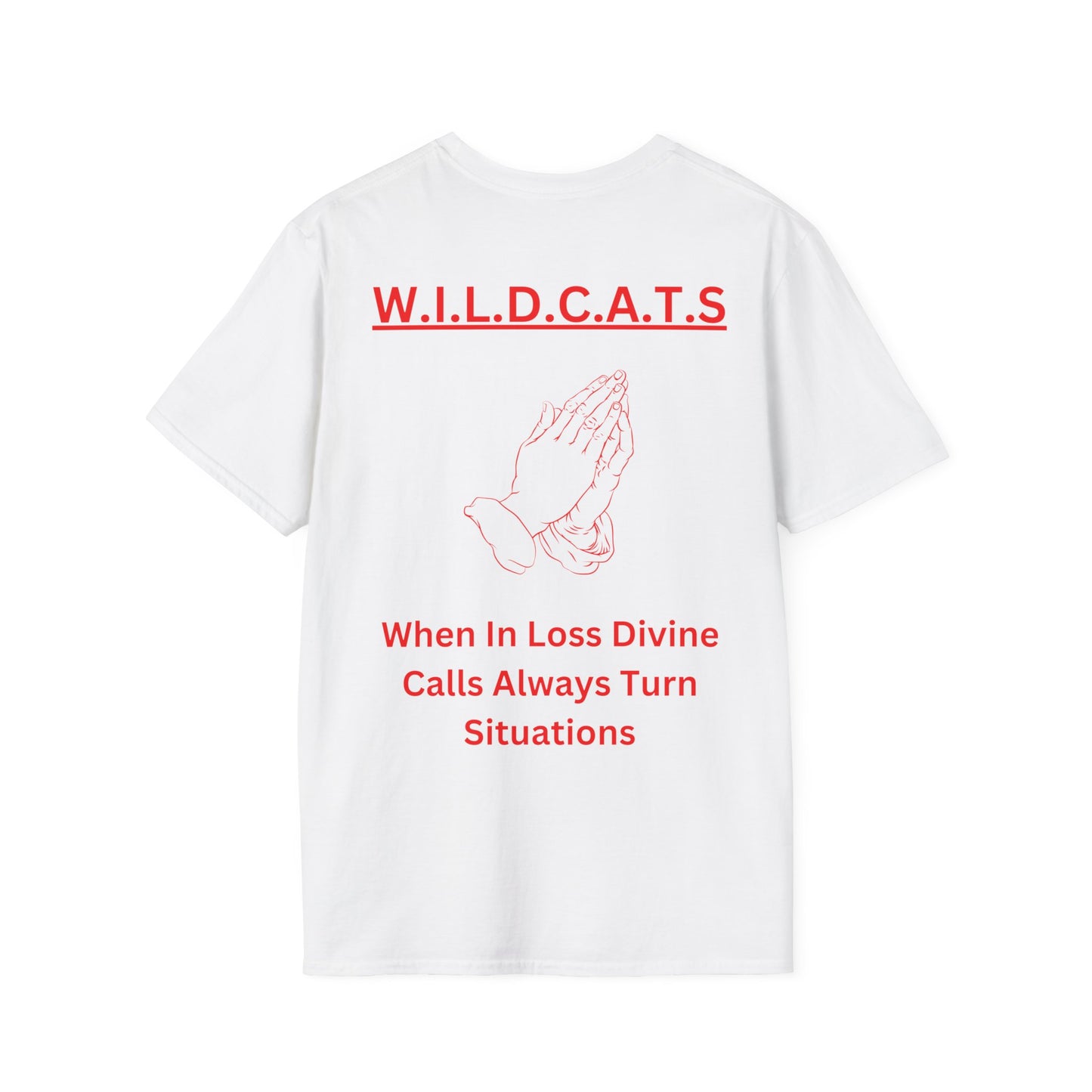 Wildcats Christian Red Letters & Picture