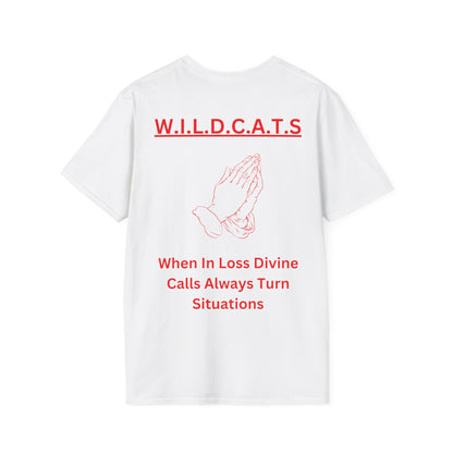 Wildcats Christian Red Letters & Picture
