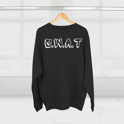 Adult Swat Christian White Words Crewneck