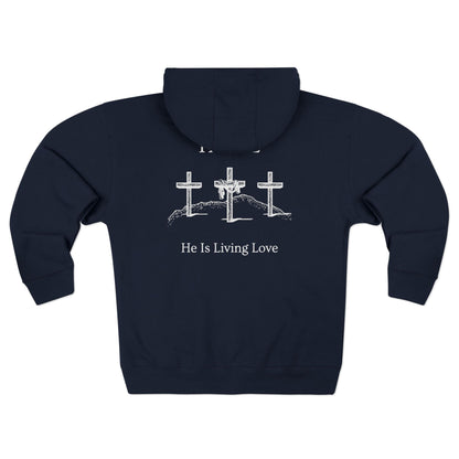 Hill Christian White Words Hoodie Zipper