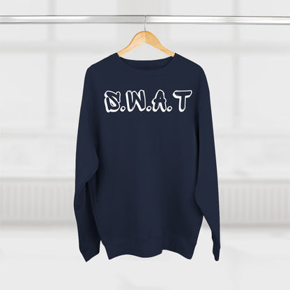 Adult Swat Christian White Words Crewneck