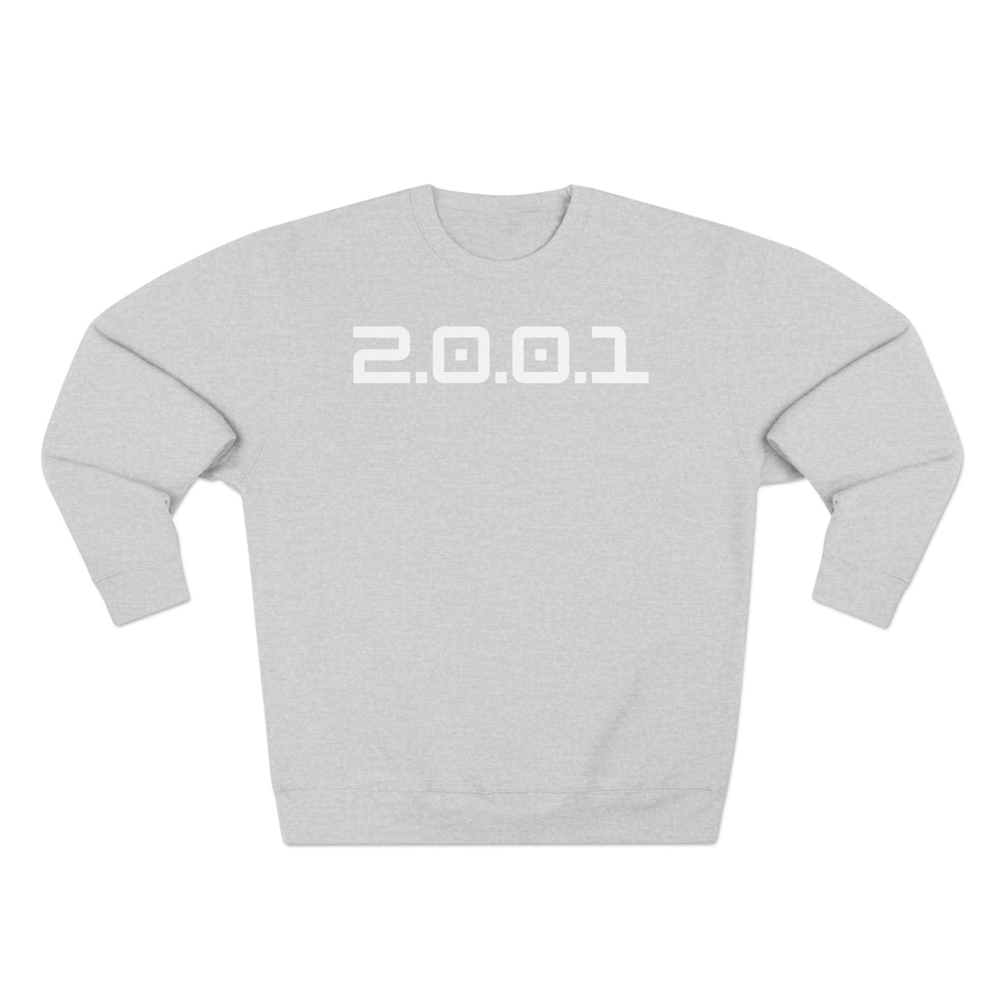 Adult 2001 Christian White Words Crewneck