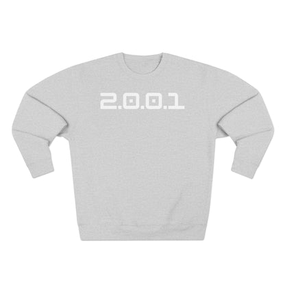 Adult 2001 Christian White Words Crewneck