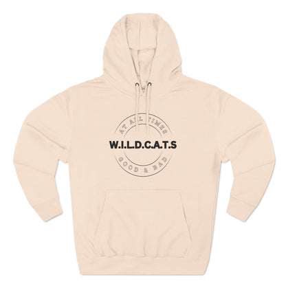 Wildcats Christian Black Letters & Picture Hoodie