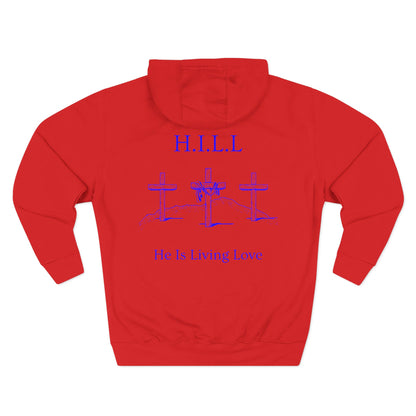 Hill Christian Blue Words Hoodie