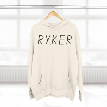 RYKER Christian Black Letters Hoodie