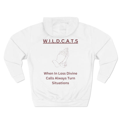 Wildcats Christian Marron Letters & Picture Hoodie