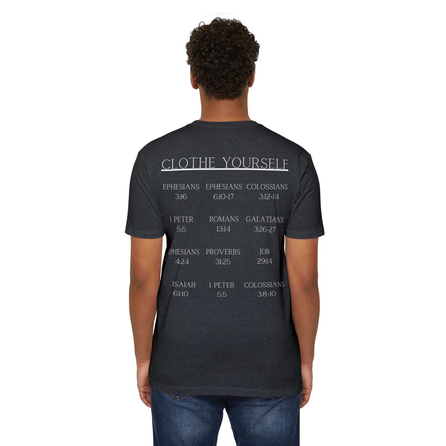 Adult Clothe Yourself  Christian White Tshirt Premium Tee
