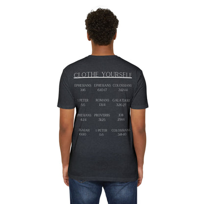 Adult Clothe Yourself  Christian White Tshirt Premium Tee
