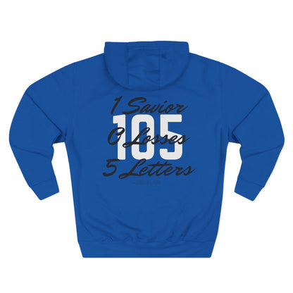 Adult 105 Christian Black and White Letters Hoodie
