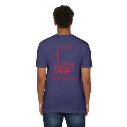 Fam Christian Red Letters & Image Blended
