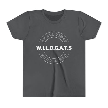 Youth Wildcats Christian White Letters & Picture
