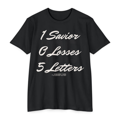 Adult 105 Christian White and Black Letters Premium tee