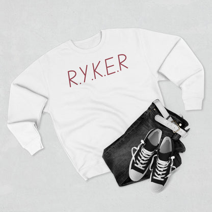 RYKER Christian Marron Letters Crewneck