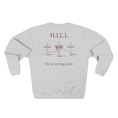 Hill Christian Marron Words Crewneck