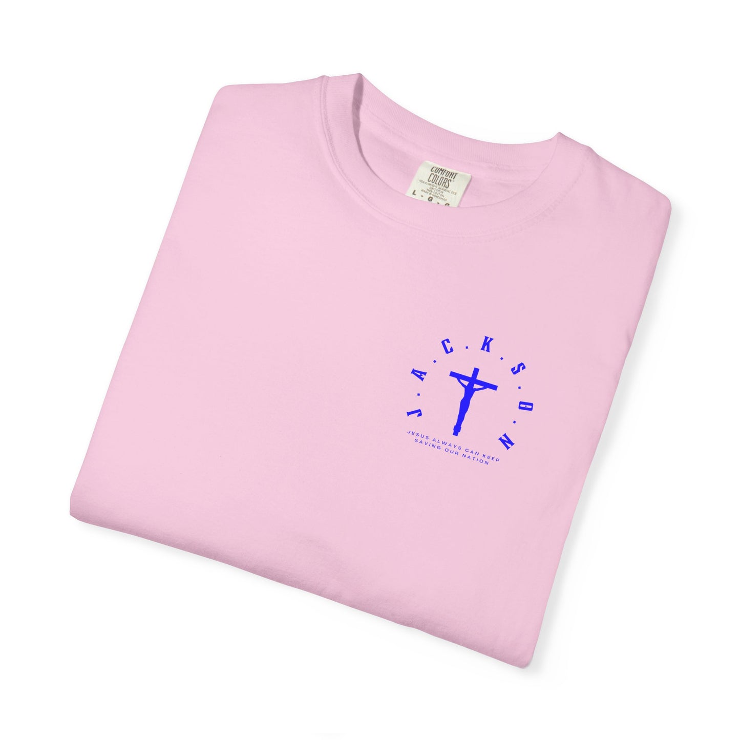 Jackson Believing Christian Blue Letters & Cross