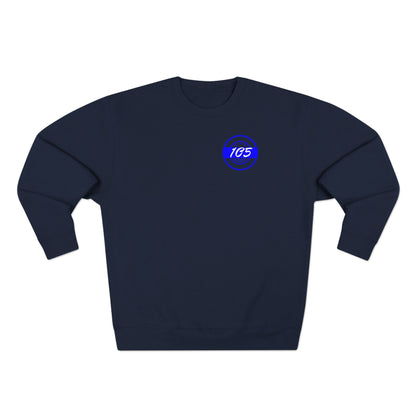 Adult 105 Christian Blue and White Letters Crewneck