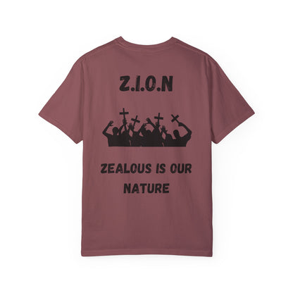 Adult Zion Black Words & Image