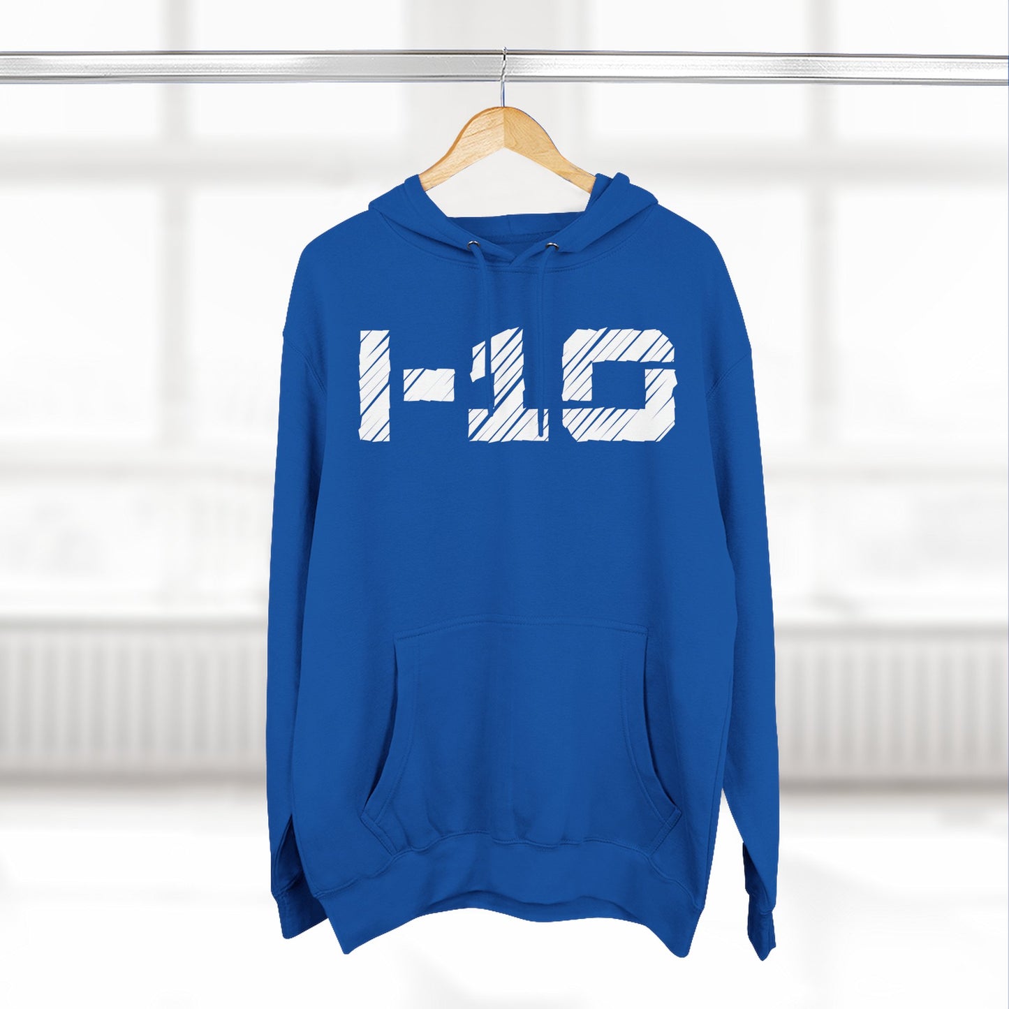 Adult I-10 Christian White Words Pullover Hoodie