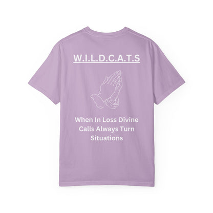 Wildcats Christian White Letters & Picture
