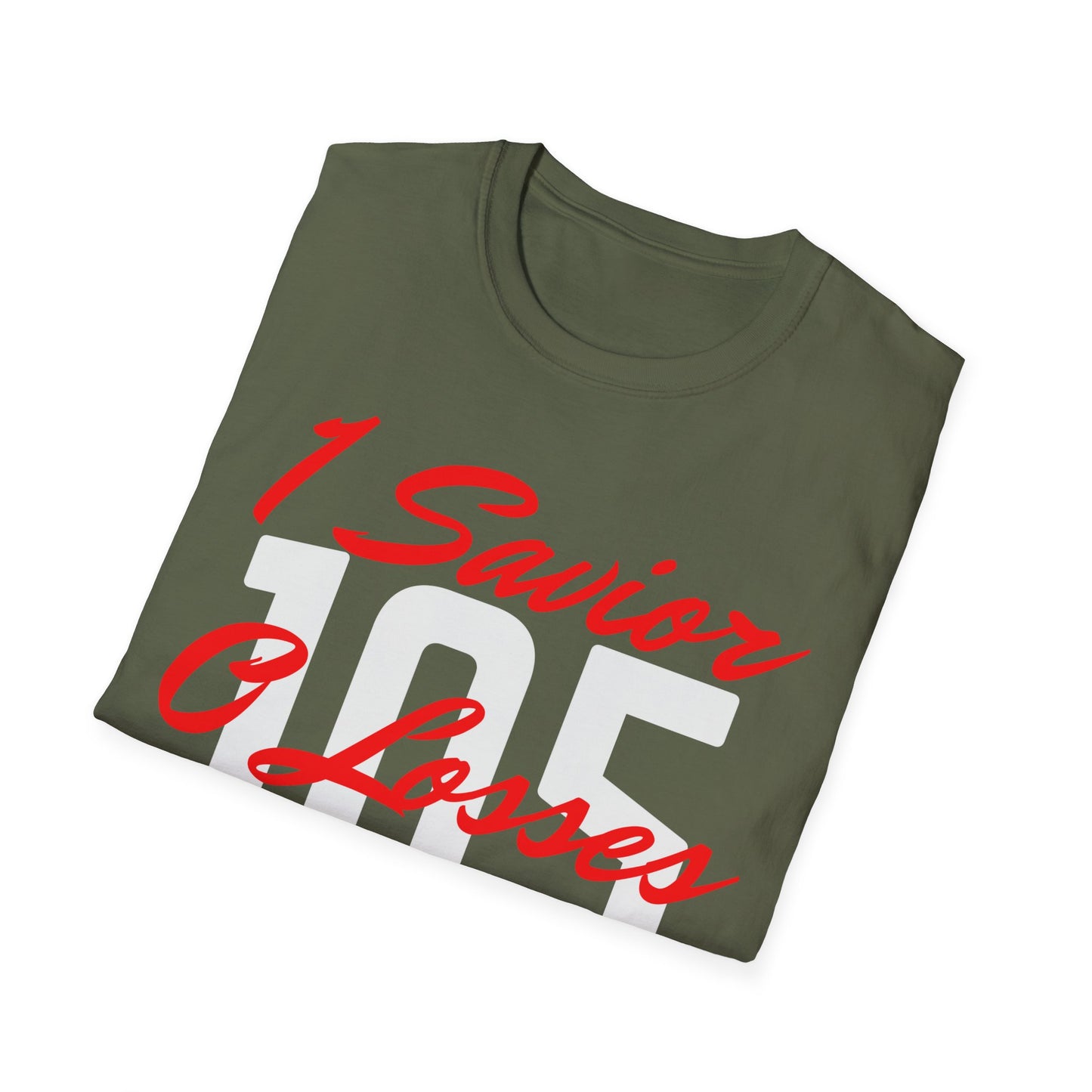 Adult 105 Christian Red and White Letters