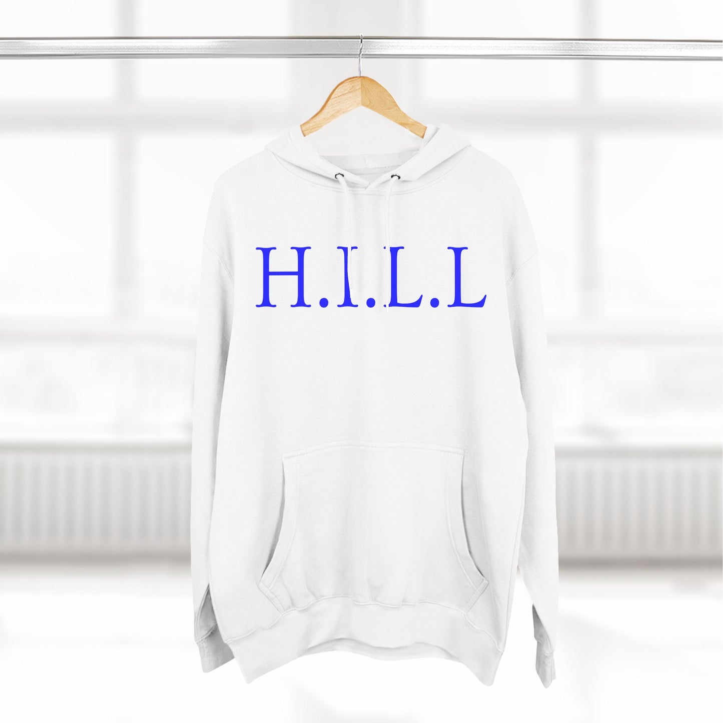 Hill Christian Blue Words Hoodie