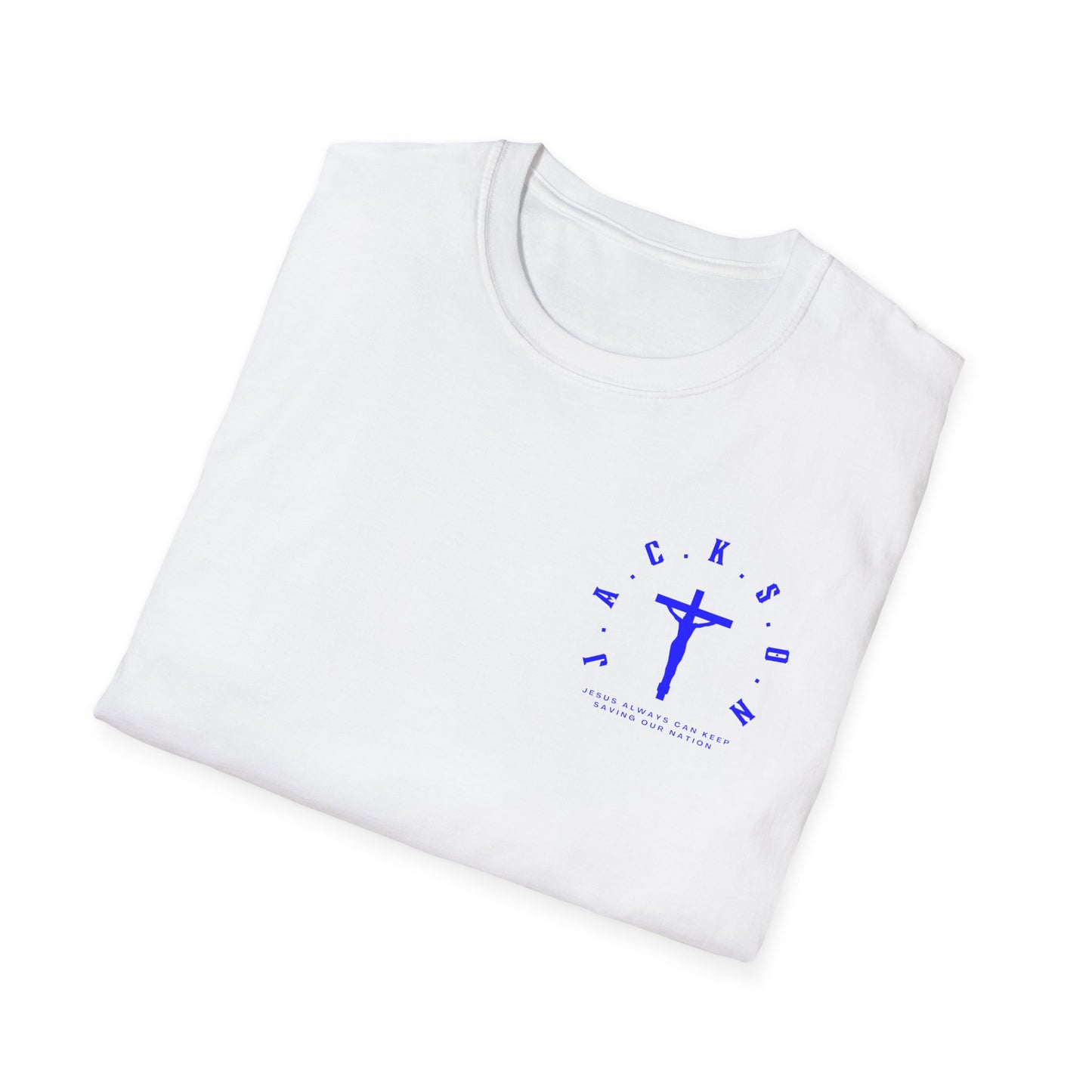 Jackson Believing Christian Blue Letters & Cross