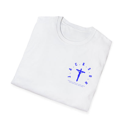 Jackson Believing Christian Blue Letters & Cross