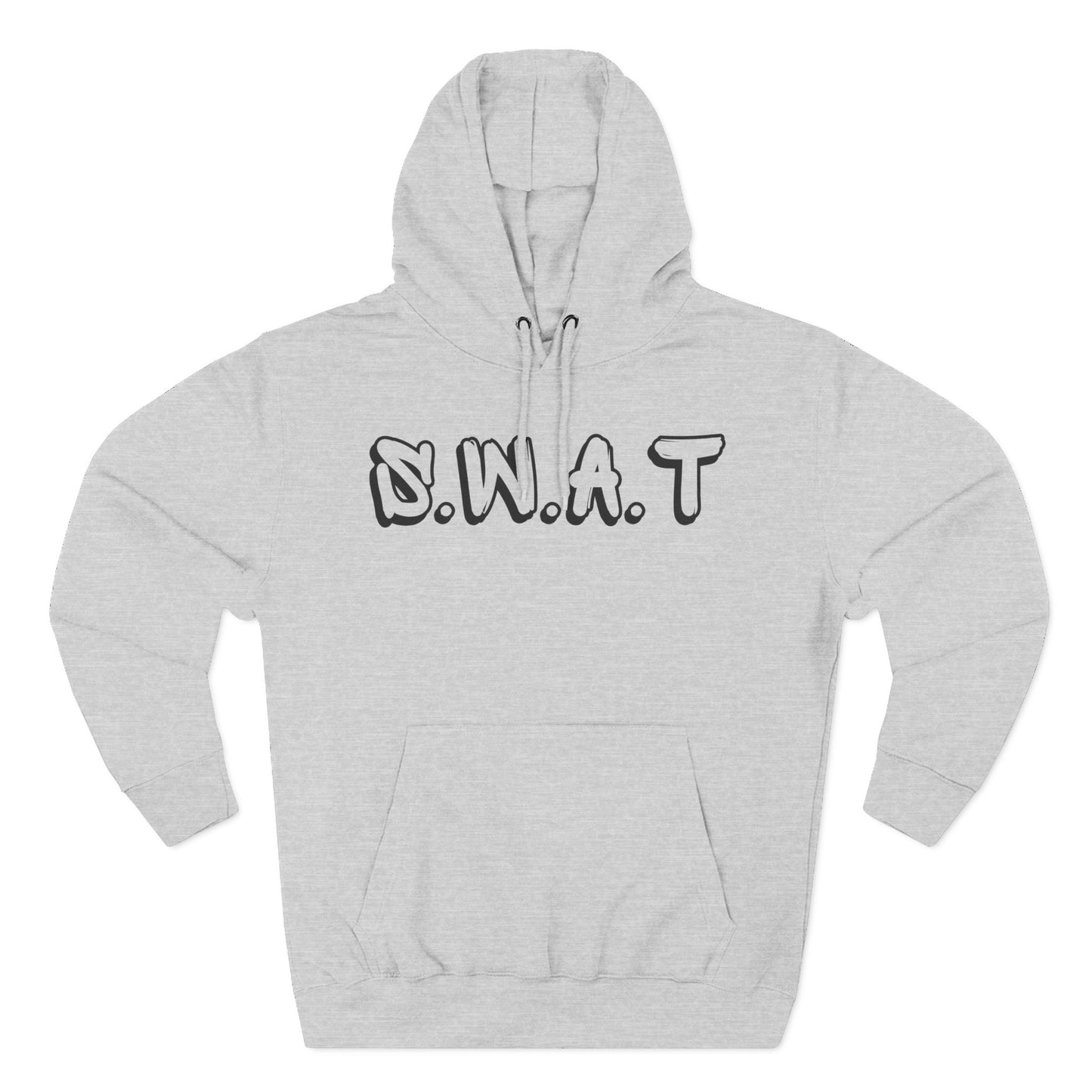 Adult Swat Christian Black Words Pullover Hoodie