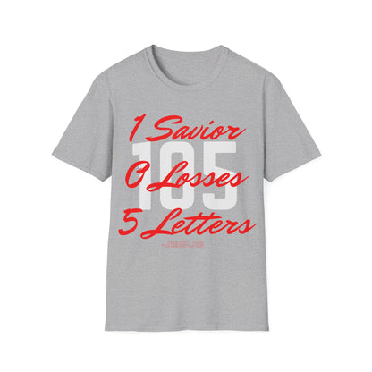 Adult 105 Christian Red and White Letters
