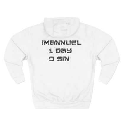 Adult I-10 Christian Black Words Pullover Hoodie