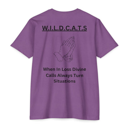 Wildcats Christian Black Letters & Picture