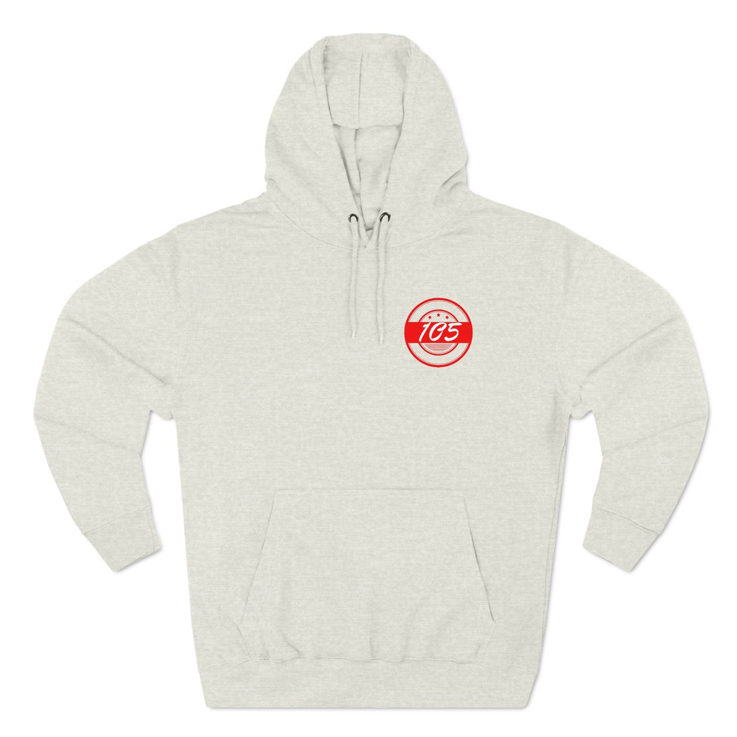 Adult 105 Christian Red and White Letters Hoodie
