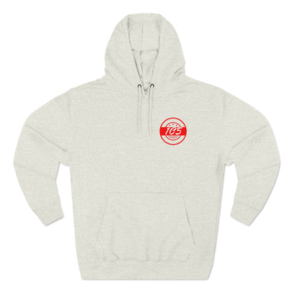 Adult 105 Christian Red and White Letters Hoodie