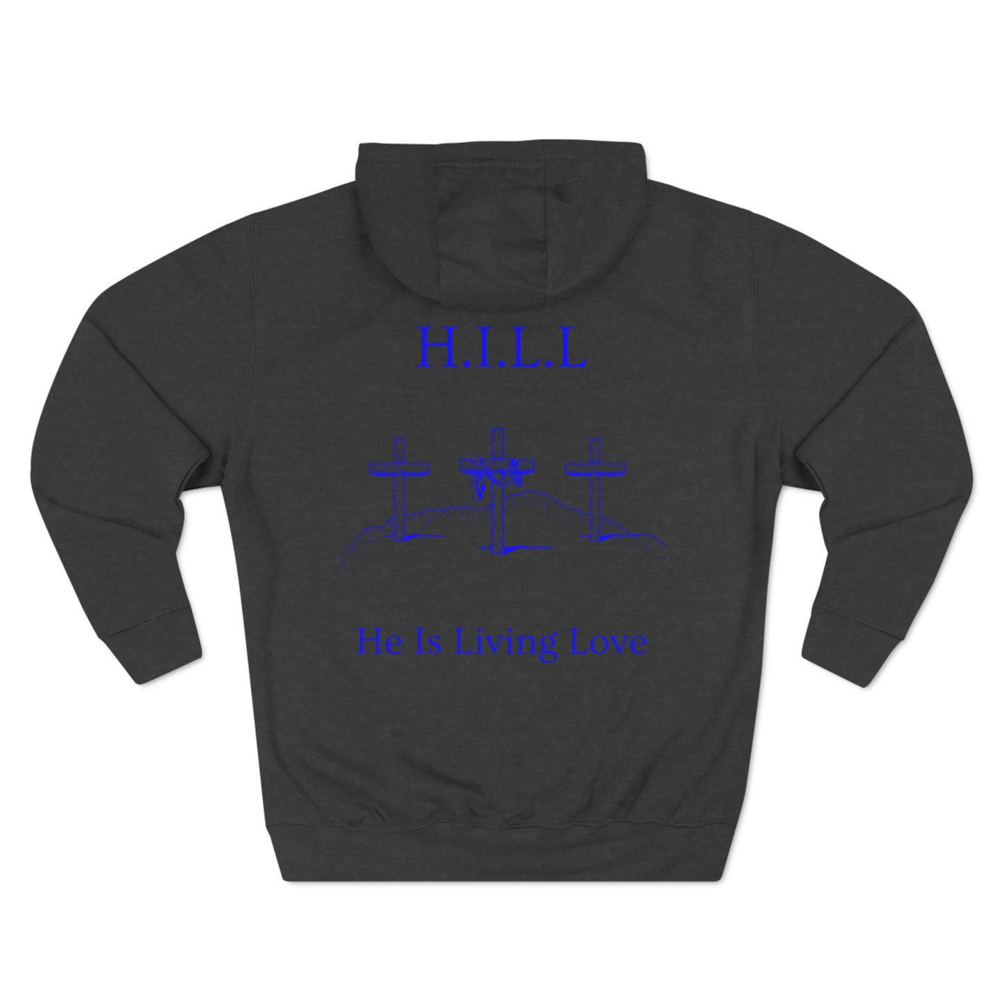 Hill Christian Blue Words Hoodie