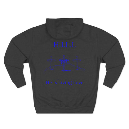 Hill Christian Blue Words Hoodie