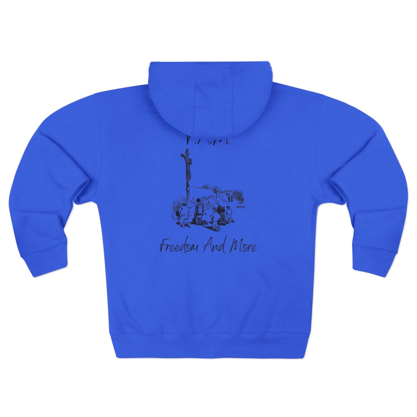 Fam Hoodie Black Words Zipper