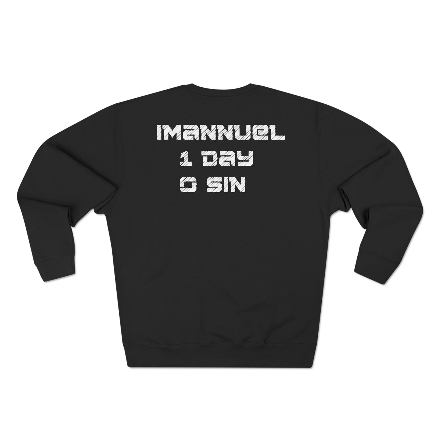 Adult I-10 Christian White Words Crewneck