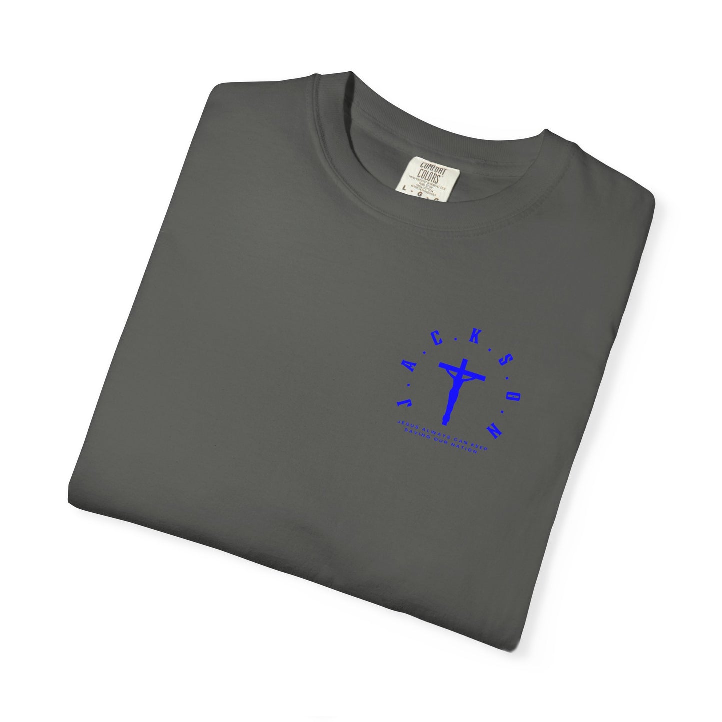 Jackson Believing Christian Blue Letters & Cross